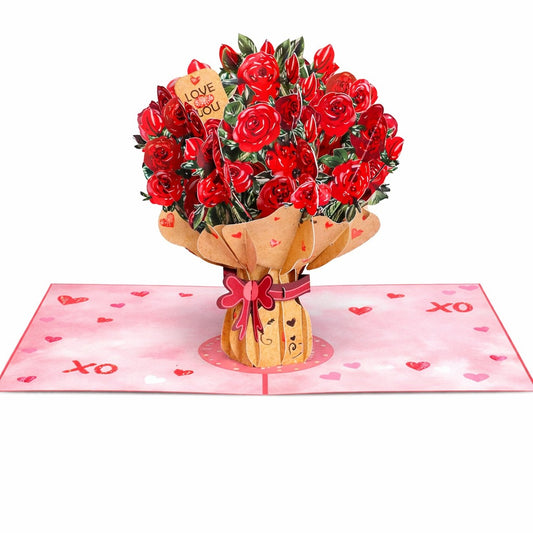 LOVEPOP Flower Bouquet Card Keepsake